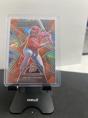 2021 Panini Spectra - Rookie Aura Neon Orange Prizm #RA-15 Dylan Carlson /20