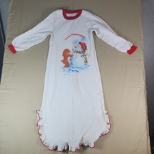 Vtg 1983 Pink Care Bears girls Nightgown sz 7 Cheer Funshine Wish SWEET DREAMS