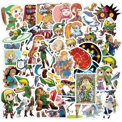 50 Zelda Aufkleber für Laptop, Telefon, Skateboard -  Vinyl Stickers