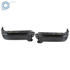 Steel Rear Step Bumper Face Bar Ends Fit For 2009-2014 Ford F150 Matte Black Steel Rear Step Bumper Face Bar Ends Fit For 2009-2014 Ford F150 Matte Black
