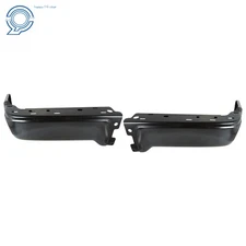Steel Rear Step Bumper Face Bar Ends Fit For 2009-2014 Ford F150 Matte Black