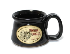 Iron Bean Coffee Company Mug Black Stoneware Cup
