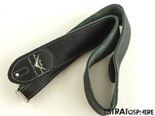 Fender USA Custom Shop GUITAR STRAP, Black Leather 58 C/R Strat TCP