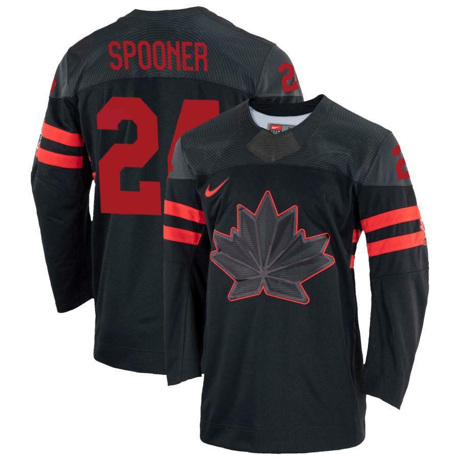 Men's Black Hockey Team Canada IIHF 2022 Replica Olympics Natalie