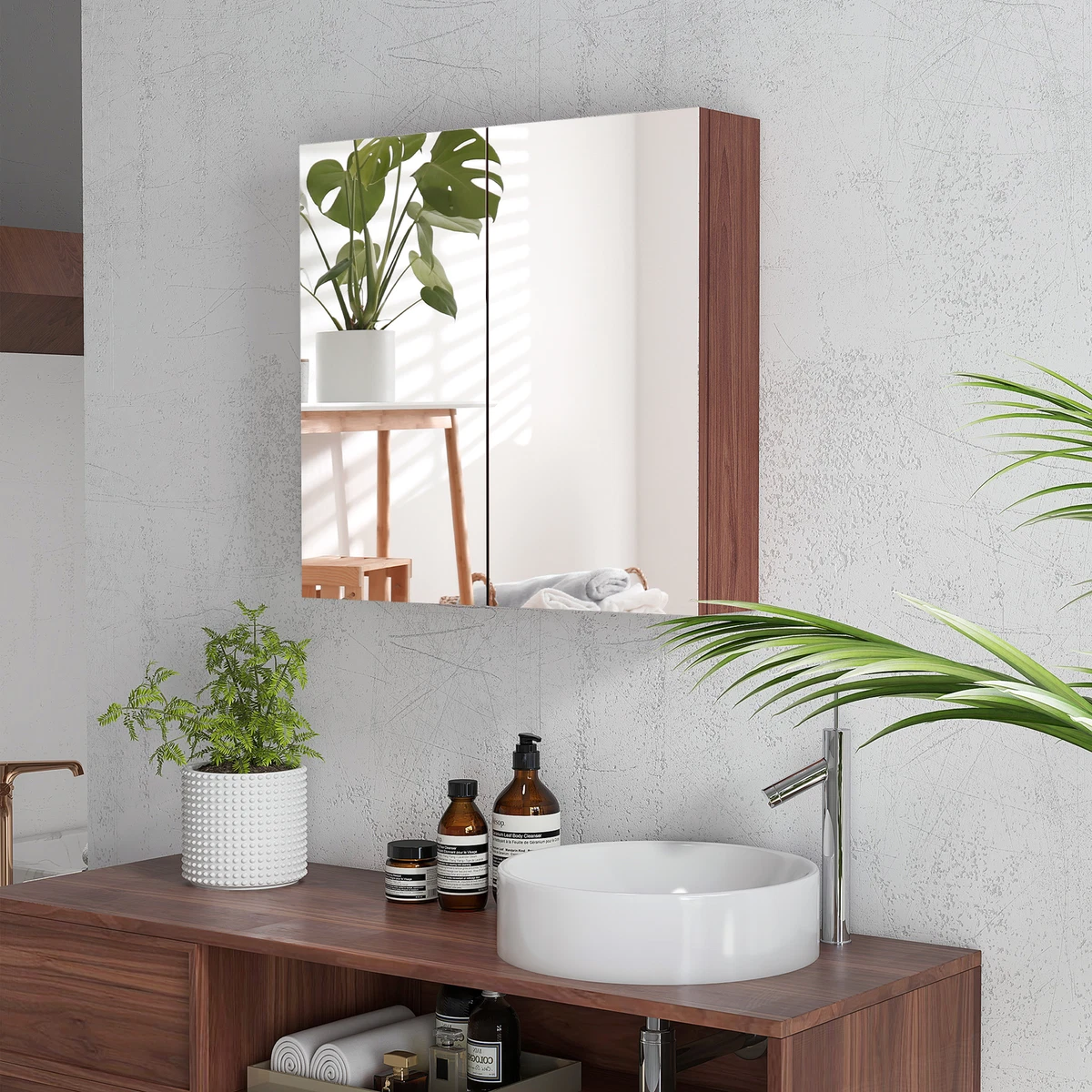 Double mirror 2024 medicine cabinet