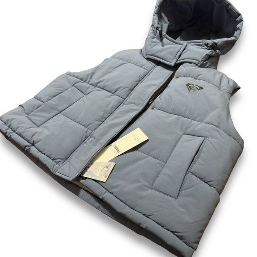 Roxy Women Purple Hooded Spring Jacket Pocketed Puffer Vest Size Large - Picture 16 of 16
