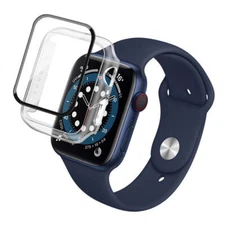 AMZER TPU Protective Case With 9H Tempered Glass for Apple Watch SE 2022 44mm