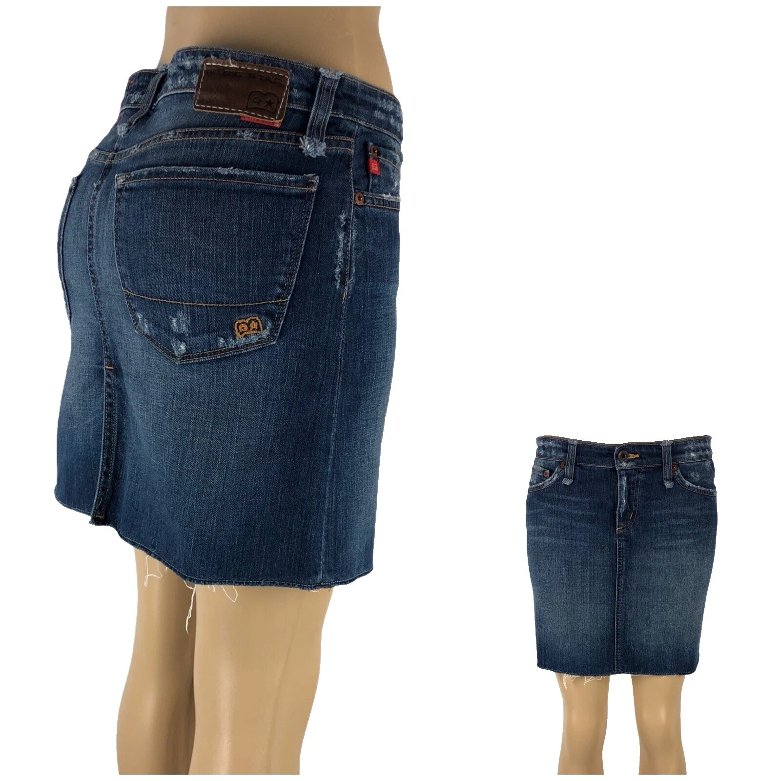 Regular Size Solid BIG STAR Skirts for Women