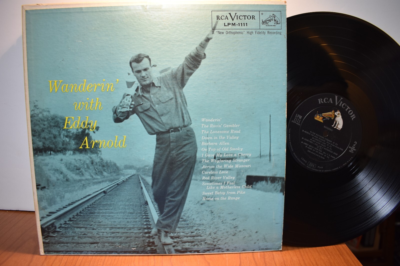 Eddy Arnold Wanderin’ with Eddy Arnold LP RCA LPM-1111 Mono