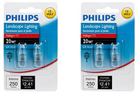Philips Landscape Lighting 20-watt T3 12-volt Bi-pin Base Light Bulb, 2 X 2 Pack Philips Landscape Lighting 20-watt T3 12-volt Bi-pin Base Light Bulb, 2 X 2 Pack
