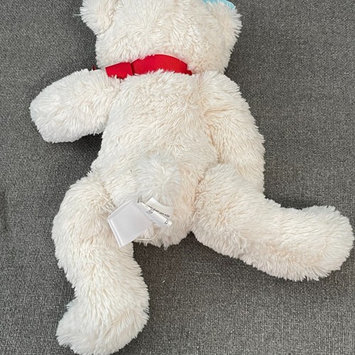 Orsacchiotto imbottito Hallmark Li'l Sweet On You Bear 10" beige San Valentino fiocco rosso - Foto 3 di 5