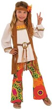 Flower Child 60's Groovy Hippie Woodstock Fancy Dress Halloween Child Costume