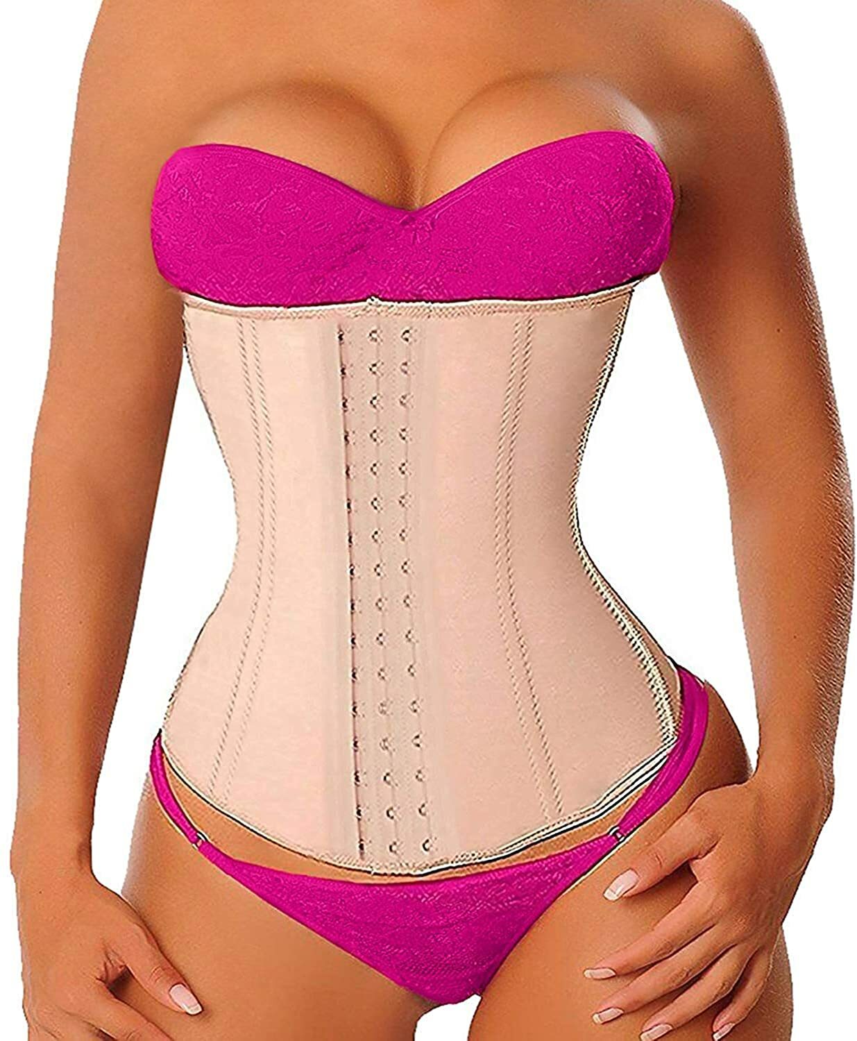 YIANNA Women's Latex Sports Waist Trainer Long Torso Waist Cincher  Underbust | eBay