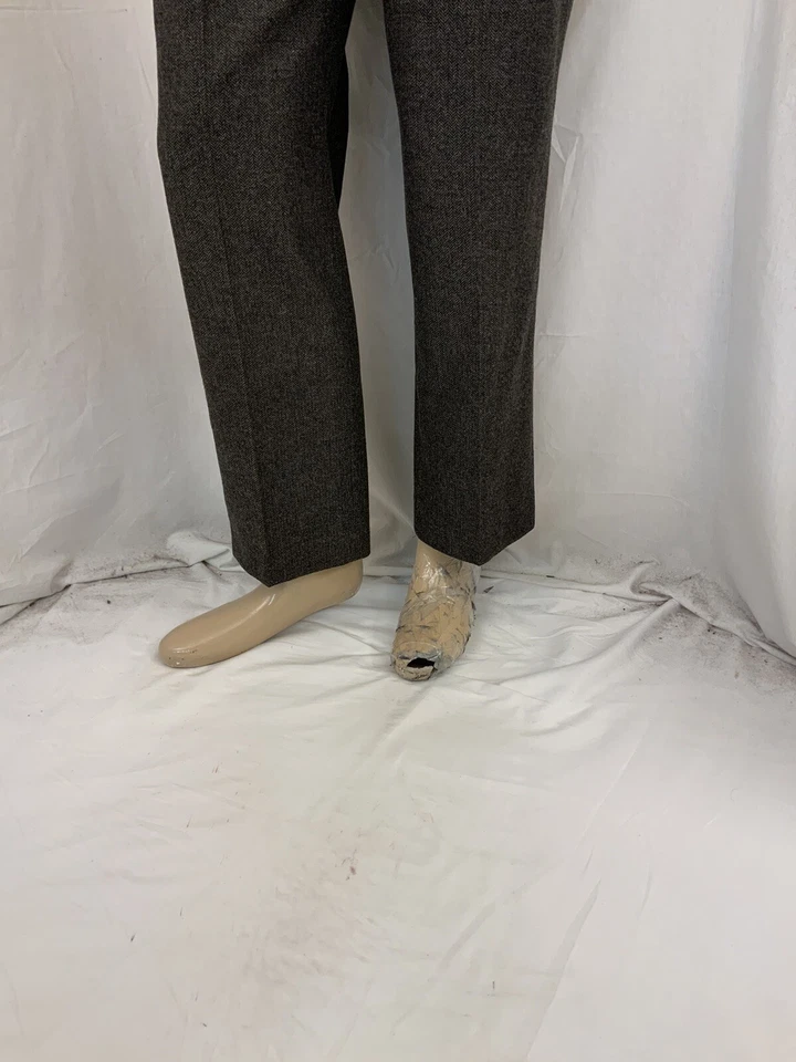 Pantalones Orvis Talla 10 Gris Lana Poli Nylon Frente Plano Pierna Recta LNWOT YGI T1-649 Foto 4 de 4