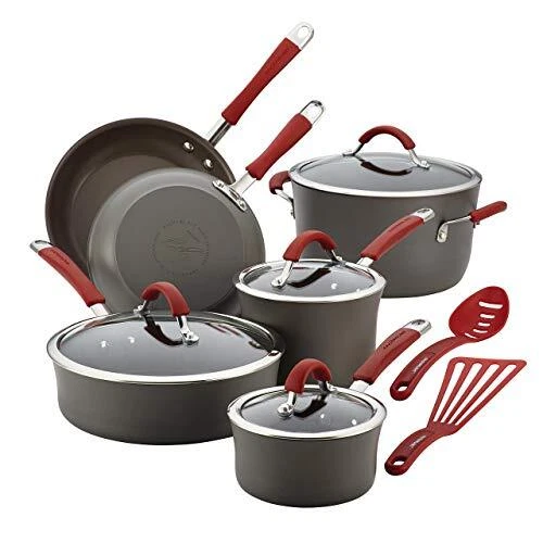 Rachael Ray - 87630 Rachael Ray Cucina Hard Anodized Nonstick Cookware Pots and 