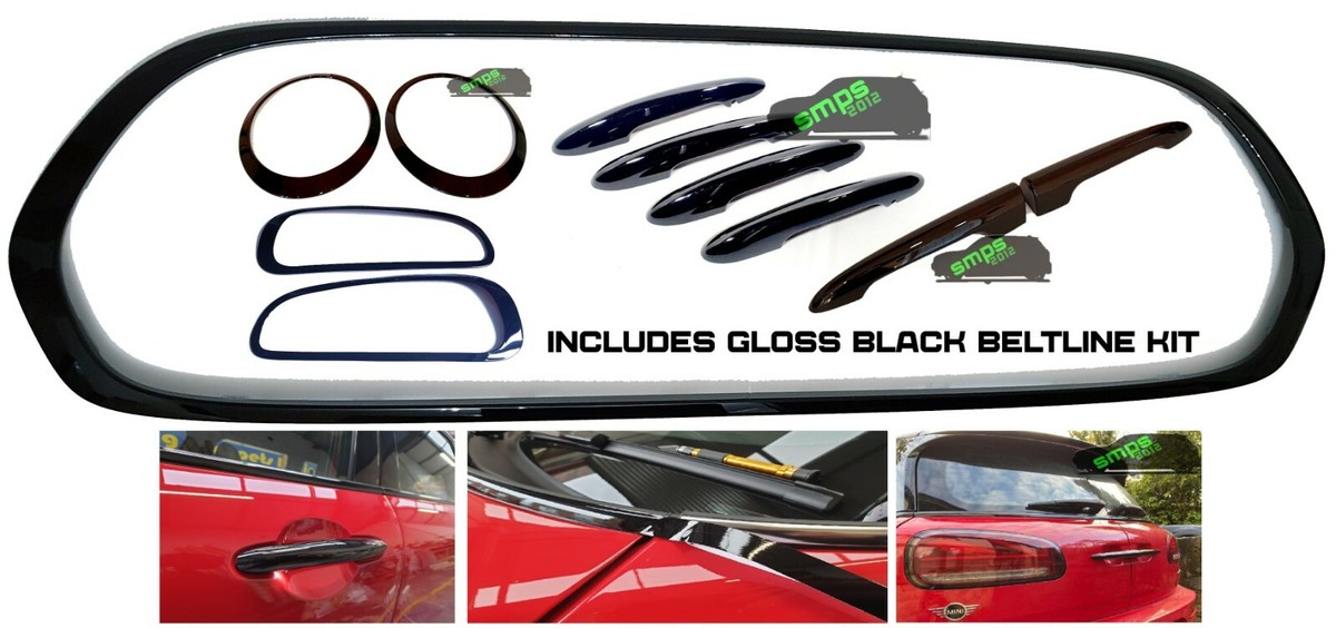 MINI 4種類パーツF54 F55 F56 F57F60 Mini F54 Clubman Front Lower Grille Strip Piano Black Gloss | eBay