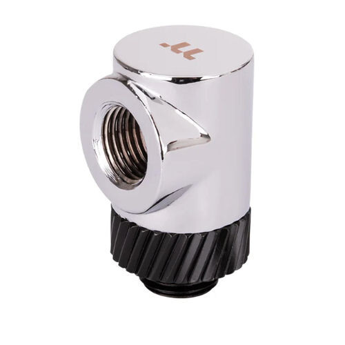 Thermaltake PACIFIC SF 90deg Adapter/Connector , CL-W396-CU00SL-A (SILVER) - 第 1/3 張圖片