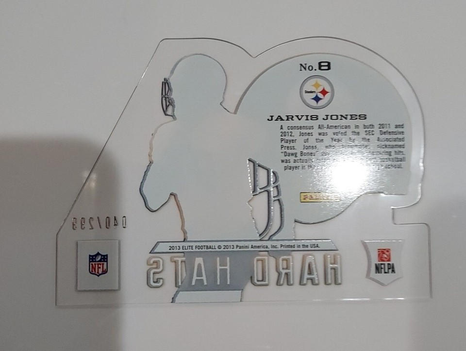 2013 Panini Elite Rookie Hard Hats /299 Jarvis Jones #8 Rookie RC ...
