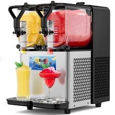 Commercial Slush Machine Maker 3L x 2 Smoothie Maker Slushy Machine 2 x 0.79 Gal