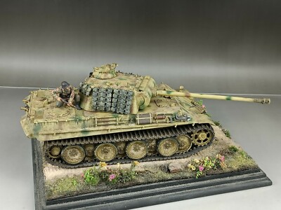 1/35 Built Dragon German Panther G Tank w/Zimmerit Metal Tracks