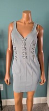 Fashion Nova NWOT Sage Green Bodycon Sleeveless Mini Dress size S/M