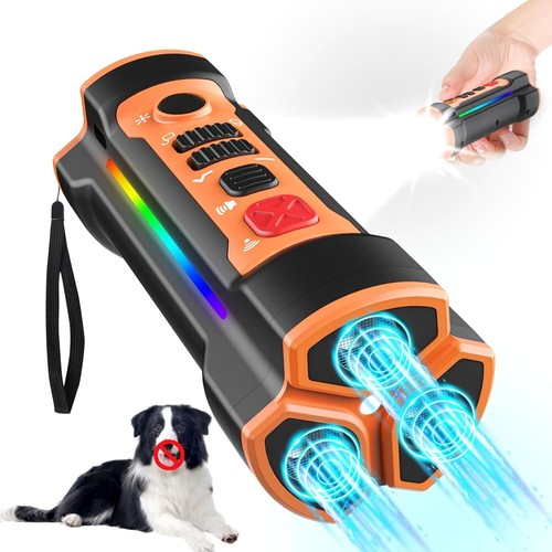 Ultrasonic Anti Dog Barking Repeller Trainer LED Light Gentle Chaser Sonics Stop - Picture 2 of 19