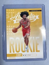 COBY WHITE 2019 2020 Panini Absolute Memorabilia RC Rookie Card YELLOW SP Bulls