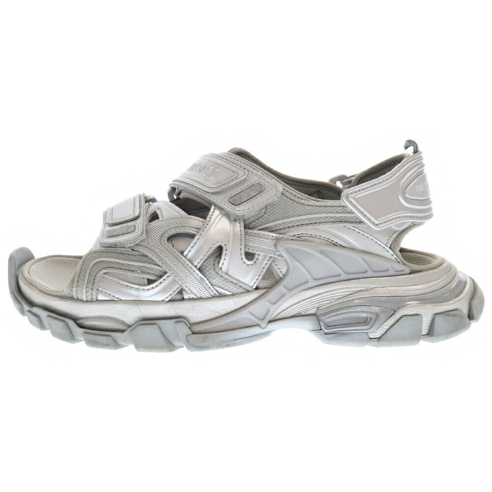 BALENCIAGA Track Sandal Low Cut Shoe Mule Silver 617542 Size: 42