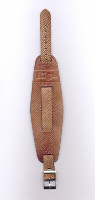 1960'-1970's USSR Latvian Leather Watchband Belt ''RIGA''
