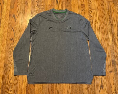 Oregon Ducks Nike DriFit NCAA 1/4 Zip Pullover Performance Sweater Sweatshirt XL