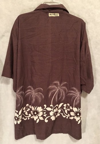 Rainforest Cafe Men's Button Down Hawaiian Shirt Size XL Used - Picture 7 of 8