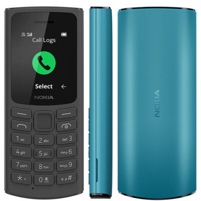 Original Nokia 105 4G UNLOCKED 2-SIM MP3 Wireless FM Radio Flashlight Cell Phone