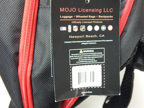 Mojo Georgia Bulldogs Backpack Laptop Travel Bag NCAA Football Team Black Red - Picture 11 of 13