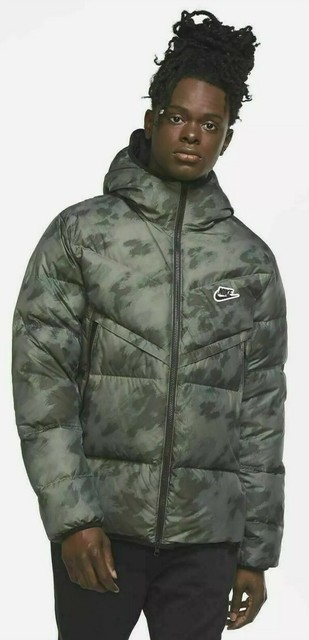 Nike Down Fill Puffer Windrunner Winter Jacket Mens Small Green Black  CU4406-397 for sale online | eBay
