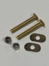 Oval Closet Bolts, 5/16" x 2-1/4", Solid Brass, ProPlus 192258