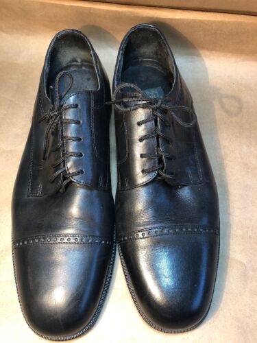 Nunn Bush Men's Cap-Toe Oxfords Black Dress Soft Leather Shoes Size 12M - Picture 2 of 12