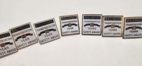 Walmart Transportation Safety Lapel Pin Pinback Pins Years 2 3 4 5 7 8 9 Awards - Picture 3 of 5