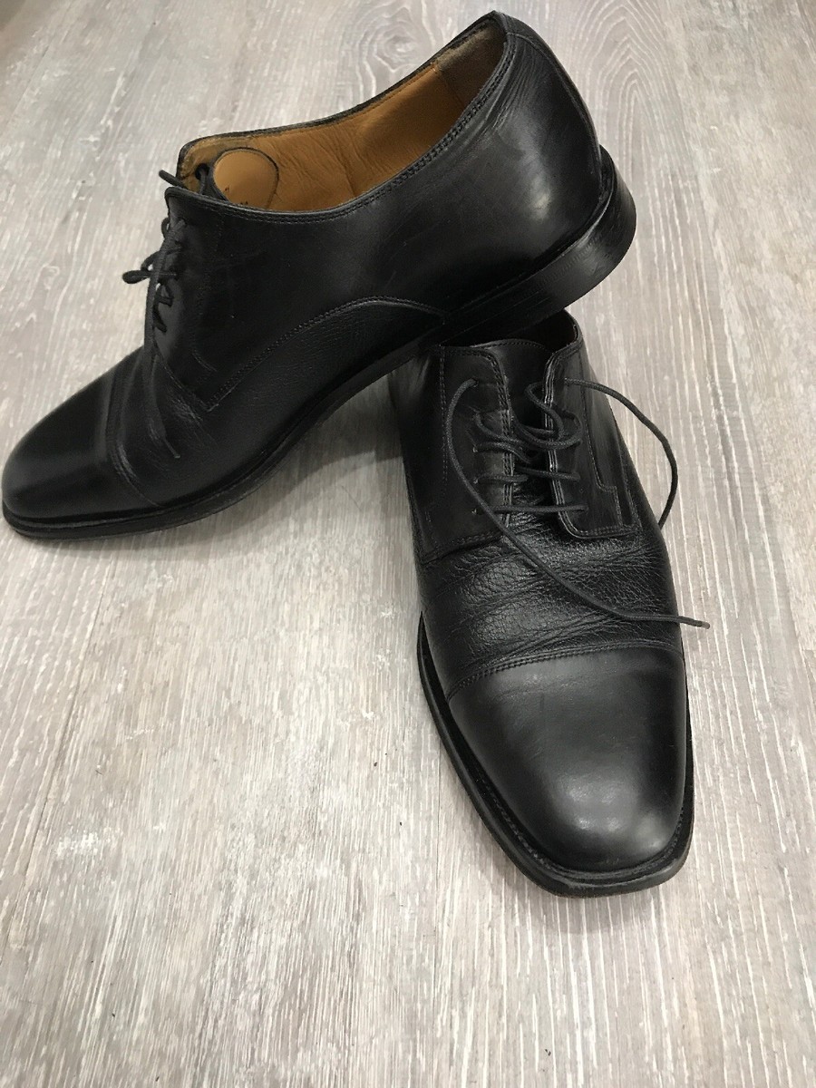 Johnston & Murphy Dress Shoes Corbett Black Cap Toe Oxfords  display picture 3