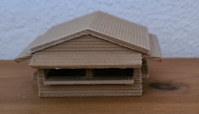 Spur N Haus/Hütte/Kiosk  3d Druck Holzfarbig