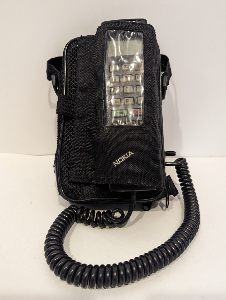 Vintage Nokia Mobile Car Phone & Transceiver with Case & Antenna