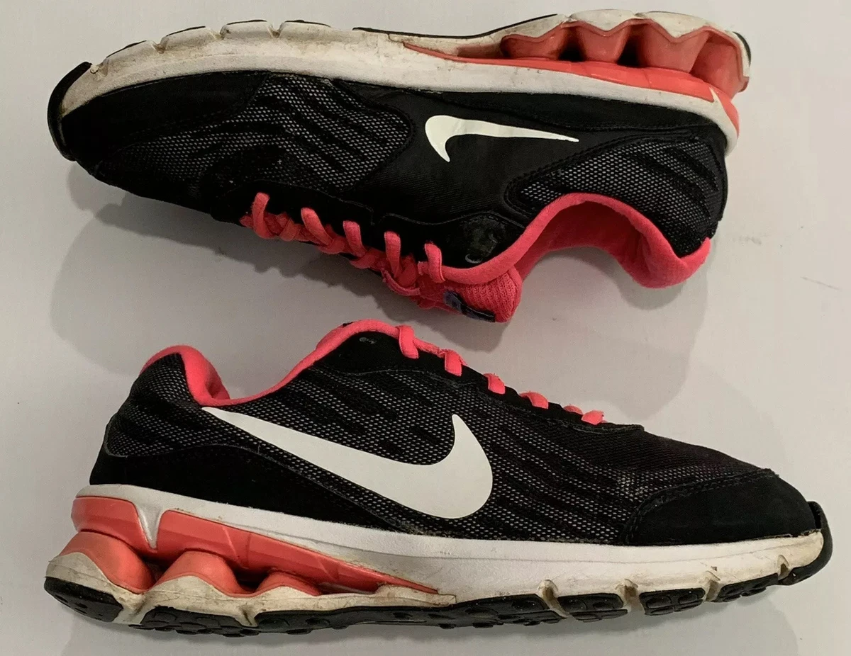 Nike Reax Run 9 Women s Black Pink Running Athletic Shoes Sneakers