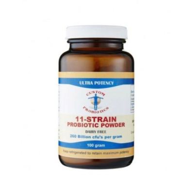 Custom Probiotics 11-Strain Probiotic Powder - 224 Billion CFU - 100 Grams