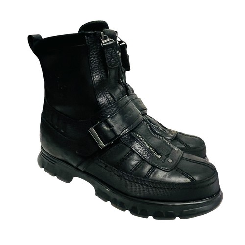 Polo Ralph Lauren Men's Sneaker Boot Black Nubuck Size 10.5 New | eBay