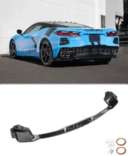 CARBON FLASH METALLIC Rear Bumper Diffuser Add-On Lip For 20-Up Corvette C8 Base
