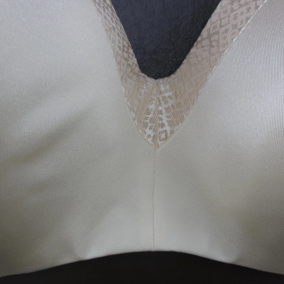 Sujetador Hanes 46D Blanco Acolchado Con Aros Cierre Ajustable Espalda Foto 3 de 4