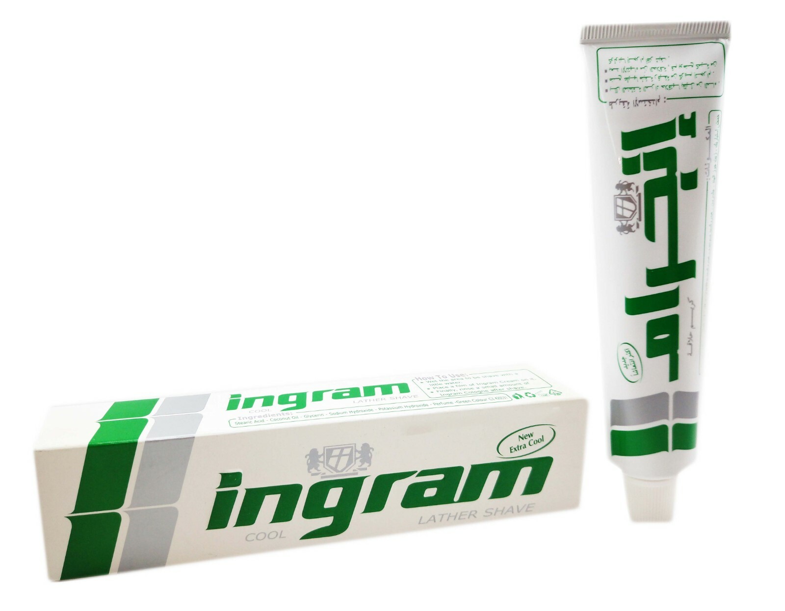 Ingram Extra Cool Lather Shave Cream Tube 60gm Men Smoothing Toilet