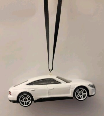 Audi RS E-Tron GT Custom Christmas Car Ornament 1/64 Die-cast White