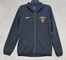 Nike Dri-Fit Full Zip Long Sleeve Jacket Mens Small Black 824407-010 School Logo