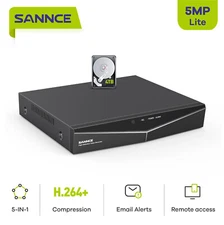 SANNCE 8CH 5IN1 5MP Lite DVR Digital Video Recorder For CCTV Security System 