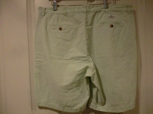 Vineyard Vines Seersucker Club Shorts, EUC - 38, 9” Ins. - Green - Picture 8 of 8
